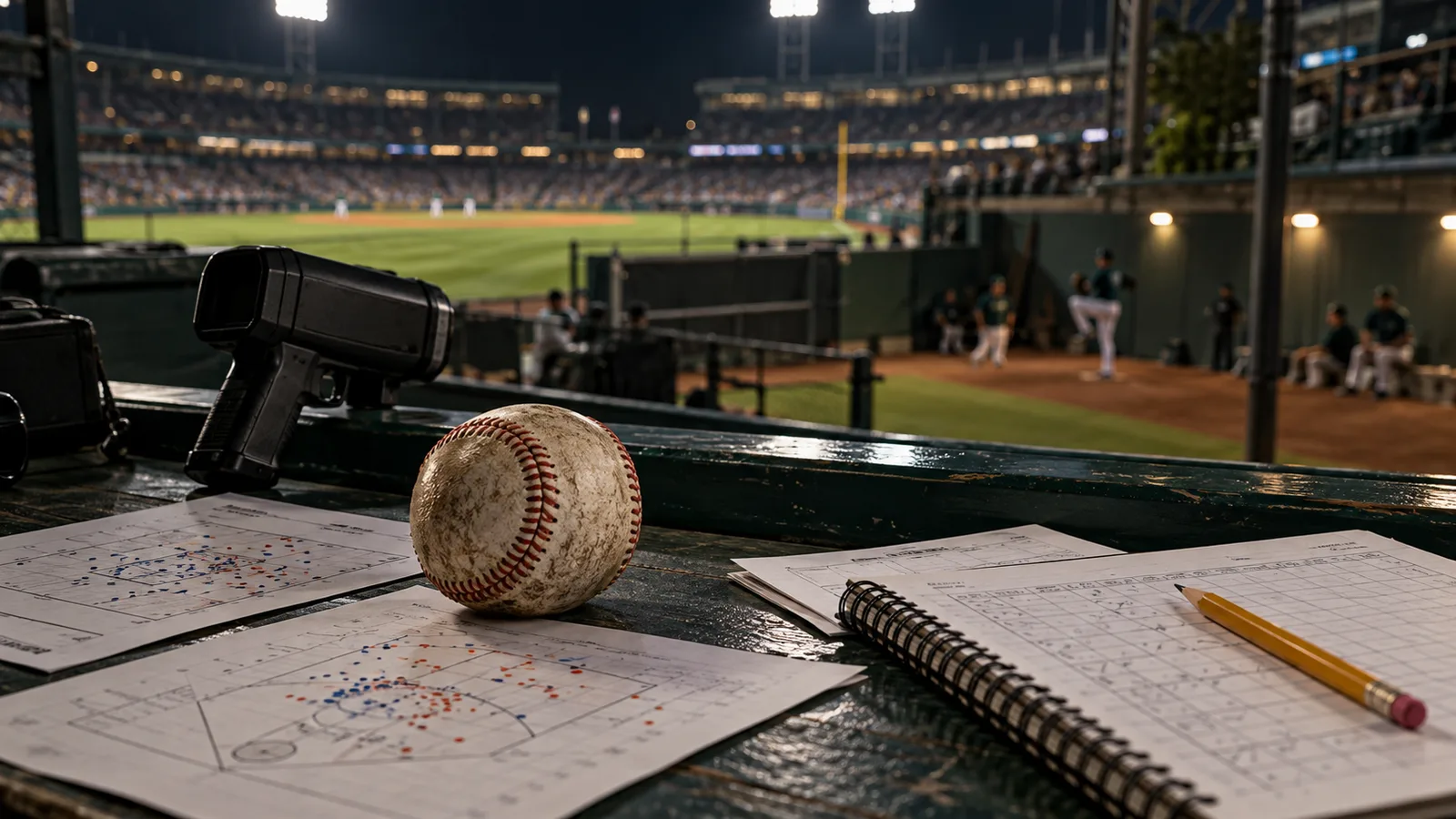Béisbol, radar y libreta de análisis frente al bullpen