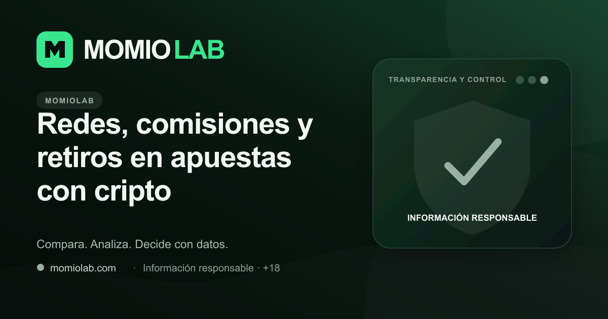 Portada de Redes, comisiones y retiros